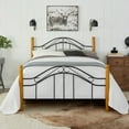 thumbnail image 5 of Hillsdale Furniture Winslow Black Metal with Oak Wood Poster Full Bed, 5 of 11