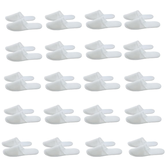 20 Pairs Slippers Slip Closed Toe Hotel Slippers Guest House Slipper for Men Women Home