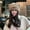 khaki, variant on Fluffy Bear Ear Knit Beanie, Cute Winter Hat for Women with Leather Patch,one size fits all,gray