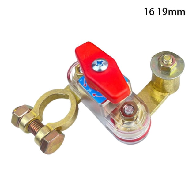 Dual Rotary Battery Disconnect Switch, 12V/24V Universal Battery Isolator Switch for Car RV Marine, Heavy Duty Power Cut Off Switch Prevents Battery Drain
