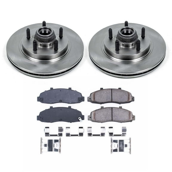 Ultimate Brakes Front Semi-Metallic Brake Pad and Rotor Kit with Hardware WM80558