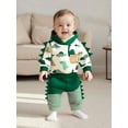 thumbnail image 6 of Jaweiwi Toddler Baby Boy Fall Outfits 3 6 12 18 24 Months 2T 3T Dinosaur Print Long Sleeve Hoodies + Elastic Waist Long Pants 2 Pcs Clothes Set, 6 of 9