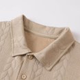 thumbnail image 5 of Zenithor Big & Tall Men's 2 Piece Rib Collar Shirts and Cargo Shorts Set Textured Short Sleeve Top Match Set Summer Beach Outfits S-3XL, 5 of 6