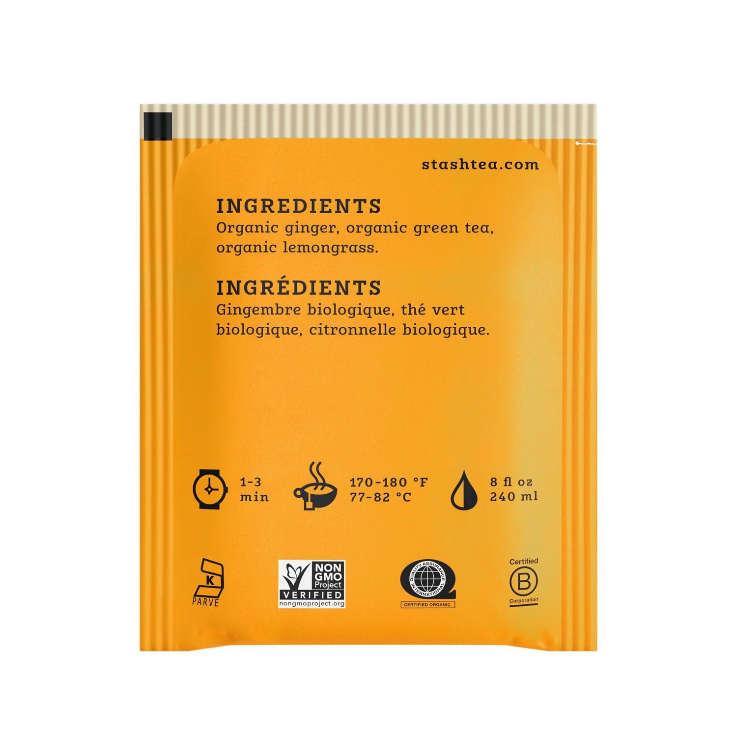 Stash Thé vert citron et gingembre biologique