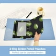 thumbnail image 5 of ALAZA 2 Pack Pencil Pouch Footballs Ball Pencil Case for 3 Ring Binder Clear Window Pencil Bag Organizers, 5 of 6