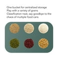 thumbnail image 4 of Dry Food Dispenser, 3.5kg Capacity Rotation Grain Storage Container For Kitchen Rice Cereal, 9.4x9.4", 4 of 8