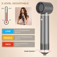 thumbnail image 4 of WISHRUN 5-in-1 Hot Air Hair Dryer Brush, Detachable Blow Dryer & Styler with Curling Wand, Volumizing Brush, Straightener and Curler, Lightweight Portable Travel Hairdryer for Women and Men(Gray), 4 of 8