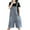 Blue #4, variant on XWSHYW Women's Casual Loose Sleeveless Denim Jumpsuit Double Pocket Jumpsuit Shorts Strap Pants Blue 2XL