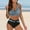 Z*15 Navy, variant on Women's Bikini Sets High Waisted Two Piece Sporty Swimsuits High Cut Bathing Suits Blue, Sizes S-2XL
