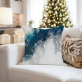 thumbnail image 4 of Ethan Taylor Abstract Throw Pillow Soft Cushion Cover 'Blue Crystal Geode Crystals Geode Modern Marble Agate' Pattern Decorative Square Accent Pillow Case, 16x16 Inches, Blue, Gray, 4 of 5