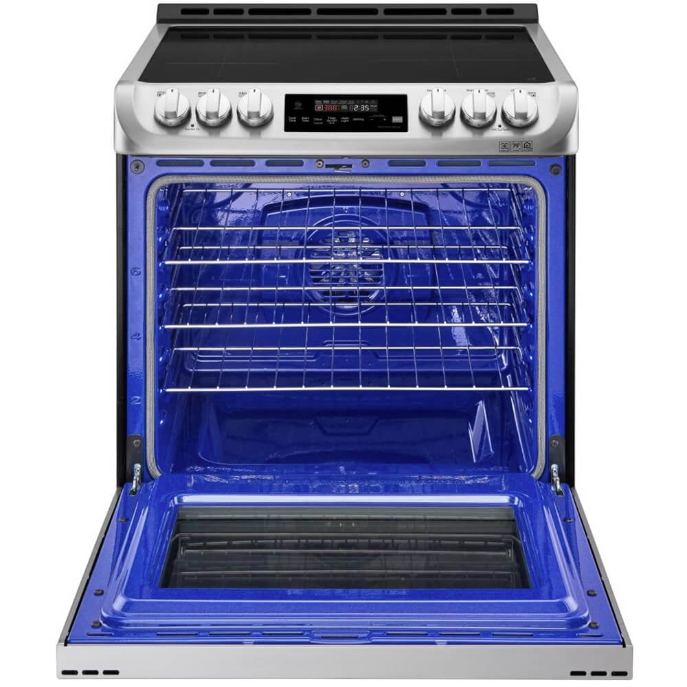 LG LSE4616ST - Range - built-in - niche - width: 30 in - depth: 25 in - height: 36 in - with self-cleaning - stainless steel