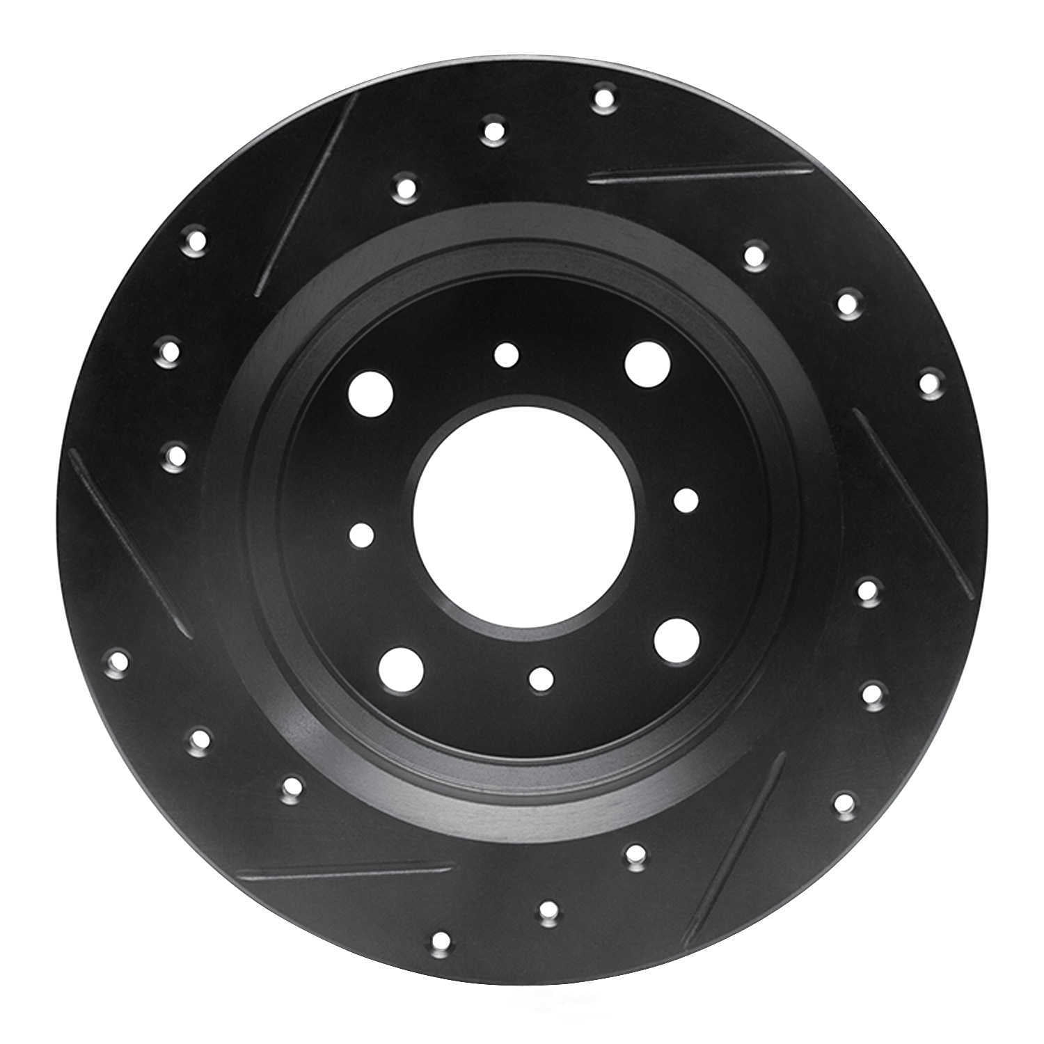 Dynamic Friction Company 633-59013R DFC Brake Rotor - Drilled And Slotted - Black