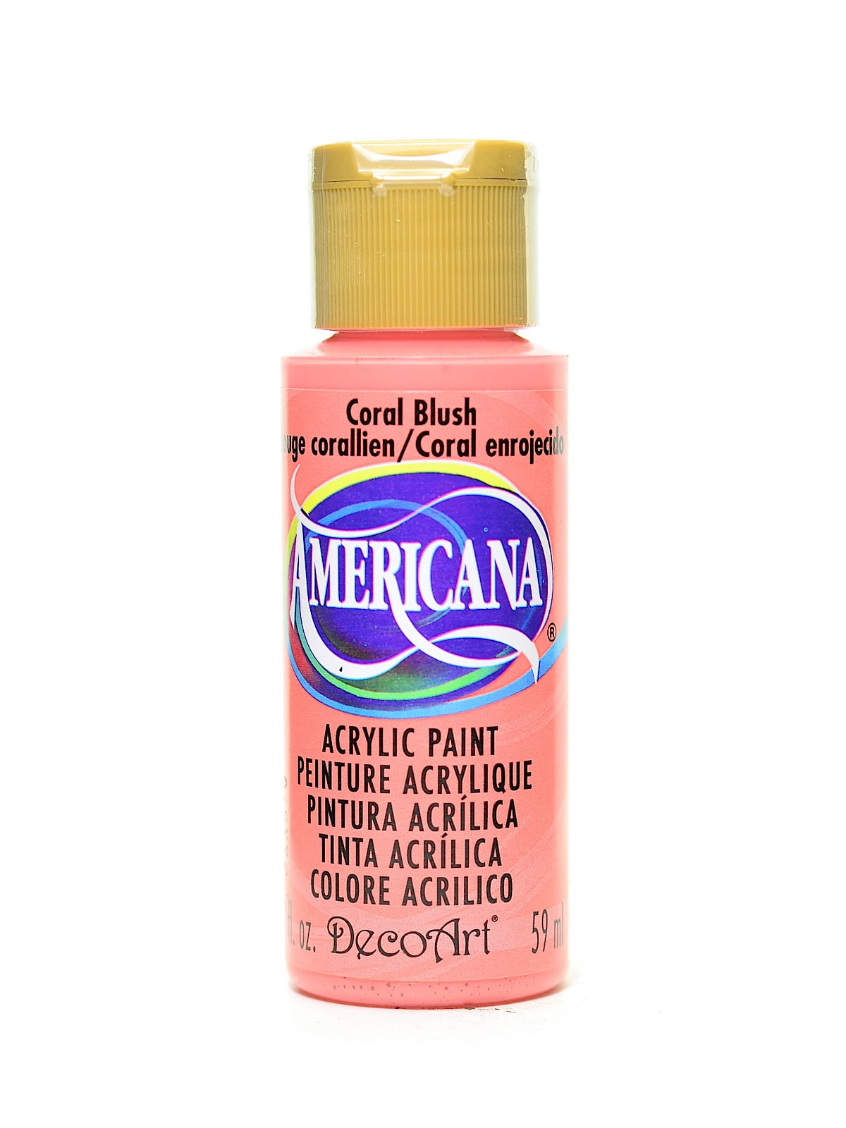 Americana Acrylic Paints coral blush, 2 oz. (pack of 8) - Walmart.com