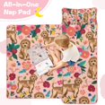 thumbnail image 4 of Dogs with Flowers Toddler Nap Mats for Kids Preschool,Sleeping Mat Bag or Kids,Toddler Sleeping Bag,Toddler Nap Mat or Daycare, 4 of 6