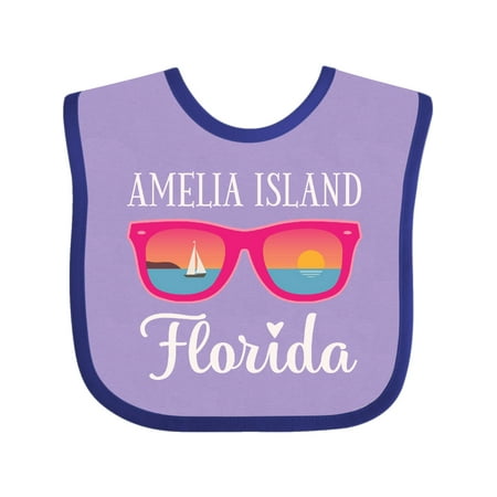 

Inktastic Amelia Island Florida Vacation Gift Baby Girl Bib