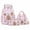 Pink, variant on HOZVOMI Capybara Backpack, Cute Animal Print Daypack with Adjustable Straps for School Supplies and Stationery
