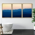 thumbnail image 3 of IDEA4WALL Framed Canvas Wall Art Yellow Orange Sky with Blue Green Mountains Landscape Wilderness Photography Minimalism Modern Scenic Colorful for Living Room, Bedroom, Office, 3 of 5