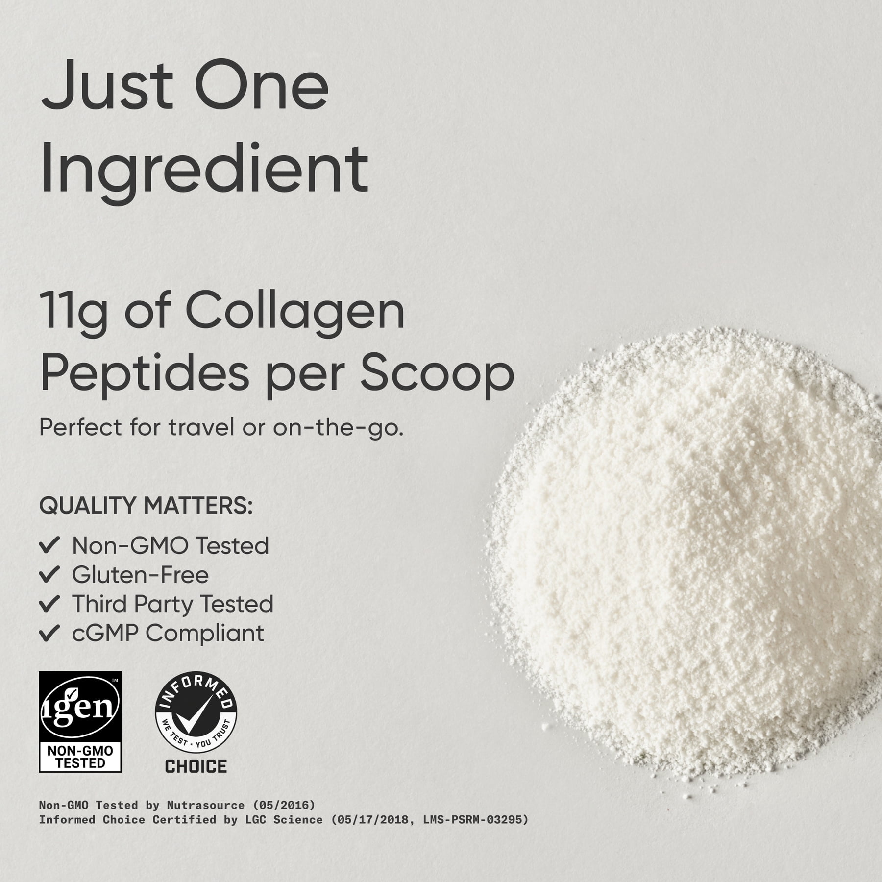 Sports Research® Collagen Peptides Hydrolyzed Type 1 & 3 Protein Supplement - Women & Men (20 Servings)