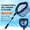 Blue, variant on KOMCLUB Collapsible Fishing Nets Floating Fishing Net for Fish Fishing Landing Net with Telescopic Pole Rubber Coated Landing Net for Freshwater Saltwater 40.82inch