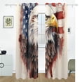 thumbnail image 2 of Eagle Blood American Flag Black Out Curtains 72 Inch Length Curtains for Sliding Glass Doors Bedroom Living Room 2 Pack, 2 of 6