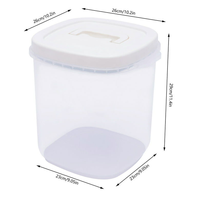 20lbs Airtight Rice Bucket Canister Dry Food Storage Containers w/  Measuring Cup