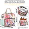 thumbnail image 5 of Pioneer Flower Floral Print Pattern Womens Lunch Box for Work,Insulated Large Lunch Bag for Tween and Teen,Loncheras Para Mujer,Leakproof Adult Lunch Bag for Work,Beach,Travel,Picnic,Camping, 5 of 7