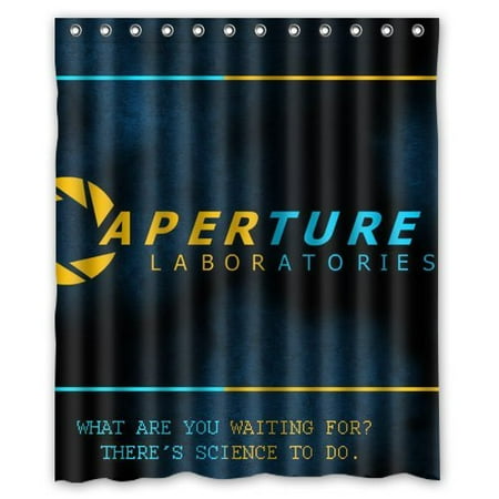 Ganma Aperture Science Laboratories Shower Curtain Ganma Aperture Science Laboratories Shower Curtain Polyester Fabric Bathroom 60x72 Inches Com