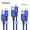 Blue, variant on Cshidworld USB C Cable 2.4A Fast Charging Cable, 3Pack 3/6/6 FT , Premium Nylon Fast Charging Cables, Compatible with iPhone 15 Samsung Galaxy Note 10/10+ Plus/9/8, S20 S10 S9 S8 Plus,Black