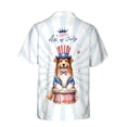 thumbnail image 2 of Happy 4th of July Patriotic Shetland Sheepdog Marching Band Uniform Balloons Fireworks Hawaiian Shirt Breathable Summer Unisex Merch Sheltie Dog Lover Gifts - 13009, 2 of 6