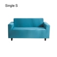 thumbnail image 1 of kurtrusly Solid Color Sofa Cover Elastic Couch Dust-proof Anti-slide Slipcover 1/2/3/4 Seater Covers Protector Full Coverage Lake blue S, 1 of 9