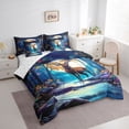 thumbnail image 3 of Homewish Brown Deer Elk 7pcs Bedding Comforter Set,Woodland Animal Queen Bedding Sets,Colorful Flower Floral Queen Sheet Sets For Teens,Super Cozy Room Decor Reversible, 3 of 8
