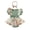 Green, variant on Infant Baby Girl Floral Bow Romper Short Sleeve Ribbed Bodysuit Ruffle Tutu Skirt Set Headband Summer Clothes (Pink 3-6 Months)