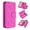 Hot Pink, variant on GSA Luxury Leather Flip Wallet Case For iPhone XS Max (6.5") - Purple