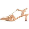 thumbnail image 3 of Journee Womens Jazlynn Buckle Kitten Heel Pointed Toe Pumps, Widths Available, 3 of 10