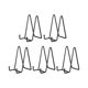 thumbnail image 1 of Paquete de 5 de 6 pulgadas Soporte de placa de metal negro Soporte de placa para imagen, placa decorativa, libro, 1 of 5