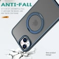thumbnail image 4 of For iPhone 14 Case Magnetic, Compatible with Magsafe Matte Back Cover Rotating Kickstand Bumper Rugged Phone Case Cover for Apple iPhone 14, Blue, 4 of 6