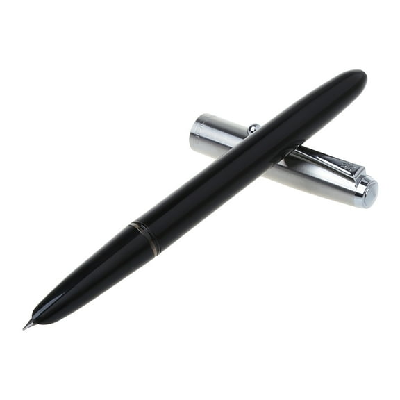 Yokua Vintage Stainless Steel Cap Fountain Pen 0.38mm Nib Business Office Gift