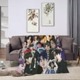 thumbnail image 4 of Blanket Jungkook Soft and Comfortable Warm Fleece Throw Blankets Yoga Blankets Beach Blanket Picnic Blankets Gift for Dorm Room Office Decor Sofa Bed Camping Travel All Season, 4 of 6