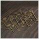 thumbnail image 5 of Conjunto de 36 Antiguos Vintage Antiguo Aspecto Bronce Esqueleto Llave Corazón Arco Cerradura Colgante, 5 of 7