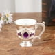 thumbnail image 2 of Copa de vino clásica con empuñadura, copa de vino, copa de champán, patrón tallado, copa de cóctel para bar, mesa de comedor, habitación, regalos de Navidad y cumpleaños. Plata Morado, 2 of 7