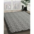thumbnail image 3 of Ahgly Company Machine Washable Indoor Square Contemporary Silver Gray Area Rugs, 6' Square, 3 of 7