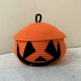 thumbnail image 6 of YIMWNYI Halloween Pumpkin Decorations Storage Basket, Woven Storage Organizer, Perfect for Treats and Toys, Versatile Holiday Decor, Lightweight and Durable, Ideal for Halloween Decorations, 6 of 6