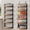 Black, variant on 8 Tier Over The Door Pantry Organizer, 2 IN 1 Wall Mount or Hanging Spice Rack Seasoning Shelves with Adjustable Basket, Back of Door Organizer and Storage for Kitchen Cabinet and Room Closet
