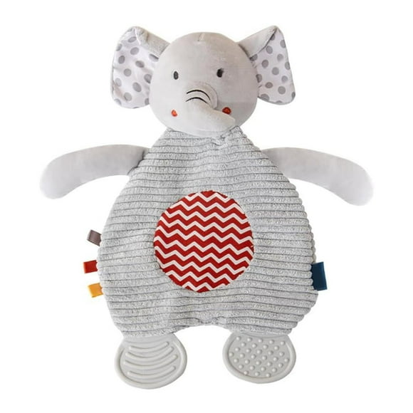 Manta para bebé con mordedor Toalla relajante con juguete para la dentición Manta reconfortante con papel sonoro Manta para bebés recién nacidos Juguete relajante