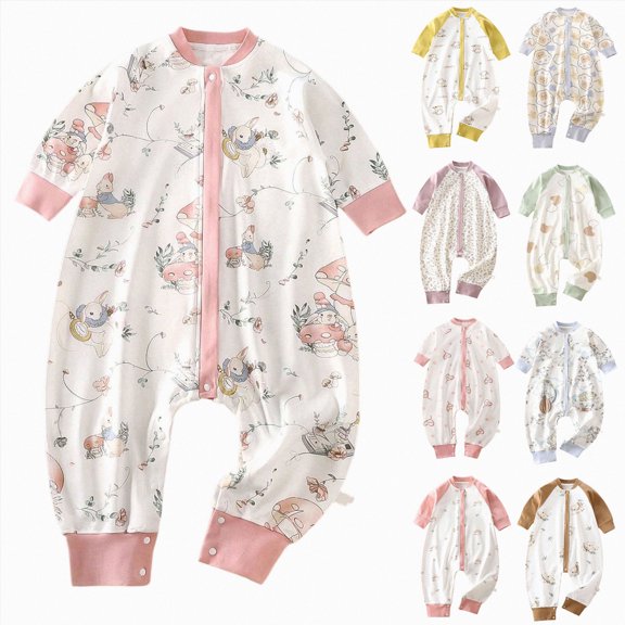 CAUYDY 0 3 6 9 12 18 24 Months Newborn Girl Coming Home Outfits Baby Clothes Preemie Long Sleeve Bodysuit Infant Girls Romper Fall Winter Toddler Pjs Sizes 2-3 Years,Purple