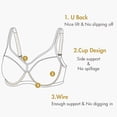 thumbnail image 3 of Sostén DELIMIRA Transparente con Aros y Relleno Ligero Talla Grande 42C Beige, 3 of 4