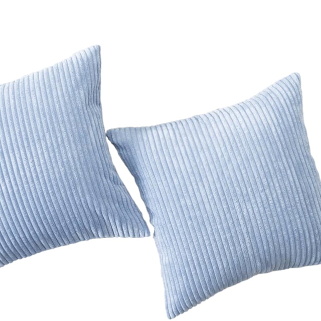 Funda de almohada lumbar, paquete de 2 fundas de cojín rectangulares de pana a rayas decorativas, fundas de almohada oblongas para sofá Vhermosa CZJJ-ZC20-11