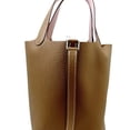thumbnail image 6 of Pre-Owned HERMES Picotin Lock PM Eclat Gold Rose Sakura Taurillon Clemence Handbag for Men and..., 6 of 16