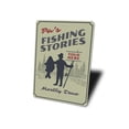 thumbnail image 4 of Pa's Fishing Stories Novelty Sign, Metal Wall Decor - 10x14 inches, 4 of 4
