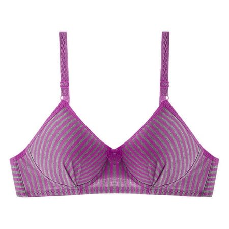 Savings SMihono Women s Bras  Push Up Lace Bras  Underwire Plunge Full Coverage Bras Sexy Plus Size Support Striped Back Buckle Bra Purple 36/80AB